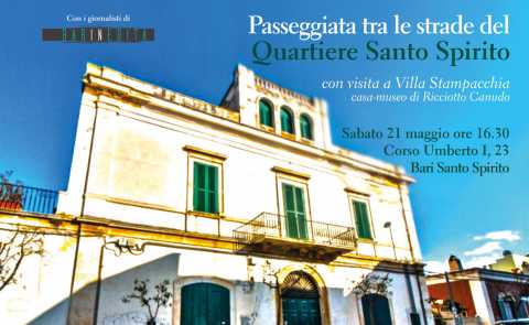 Bari, 21 maggio: passeggiata a Santo Spirito con visita alla casa-museo di Ricciotto Canudo